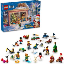 Esranın Dünyası LEGO City 2024 Yılbaşı Takvimi 60436, 5 Yaş ve Üzeri Çocuklar Için Yılbaşına Geri Sayım Yapan Yaratıcı Oyuncak Yapım Seti (195 Parça)