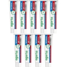Agarta Doğal Tam Koruma Diş Macunu 75 ml Gün Boyu Koruma (9 Lu Set)