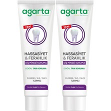Agarta Doğal Tam Koruma Diş Macunu 90 ml Hassasiyet & Ferahlık (2 Li Set)