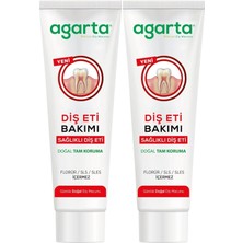 Agarta Doğal Tam Koruma Diş Macunu 90 ml Diş Eti Bakımı & Plak Karşıtı (2 Li Set)
