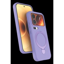 Royaleks Xiaomi Mi 17 Pro Regal Magsafe Standlı Kapak - Lila