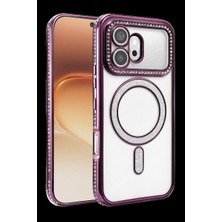 Royaleks Huawei Honor 600 Joke Simli Magneticsafe Kılıf - Derin Mor