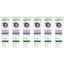 Agarta Doğal Tam Koruma Diş Macunu 90 ml Onarım & Koruma (6 Lı Set)