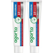 Agarta Doğal Tam Koruma Diş Macunu 75 ml Gün Boyu Koruma (2 Li Set)