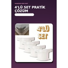 Burada Bulabilirsin 4'lü Beyaz Plastik Yatak Çarşaf Sabitleyici Klips Seti