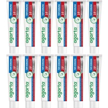 Agarta Doğal Tam Koruma Diş Macunu 75 ml Gün Boyu Koruma (12 Li Set)