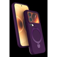 Royaleks Xiaomi Mi 17 Pro Max Regal Magsafe Standlı Kapak - Derin Mor