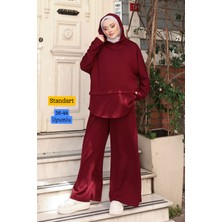 Balenbi Kadın Oversize Kesim Kapüşonlu Salaş Spor Oysh Modal Takım 1236