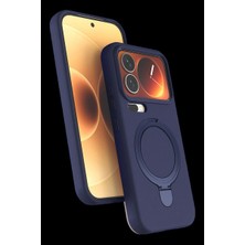 Royaleks Xiaomi Mi 17 Pro Max Regal Magsafe Standlı Kapak - Lacivert