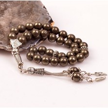 Taş Sandığı Pirit Taşı Tesbih ( 8 mm )