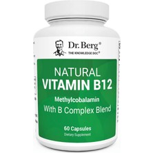 Dr. Berg Natural Vitamin B12 1000 Mcg With B Complex Blend 60 Capsules (Ösg Özel Sporcu Gıdaları)