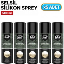 Selsil Arge Toptan Silikon Sprey 500 ml 5 Adet