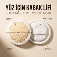 Anatolia Soap Mini Kabak Lifi Yüz Kesesi - Peeling Etkili Doğal Yüz Lifi