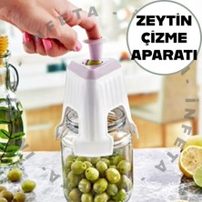 İnfeta 3 Bıçaklı Pratik Zeytin Dilme Çizme Aparatı- Hızlı Zeytin Çizici , Dilme Başlığı-Zeytin Çizici