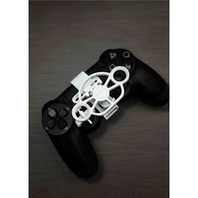 Salıncak Ps4 Dualshock Mini Direksiyon Metal Rulmanlı 2.direksiyon Hediyeli  (Beyaz)