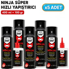Selsil Arge Toptan Ninja Süper Hızlı Yapıştırıcı 400ML+100GR 5 Adet