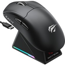 Aydogan's Havit Gamenote M5 Pro Superlight Kablosuz Gaming Mouse - 30.000 Dpı, PAW3950 - Rgb Şarj Standlı