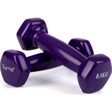 Gymo Hex Shape Vinil Dambıl 2X500G Mor