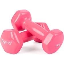 Gymo Hex Shape Vinil Dambıl 2X1KG Pembe