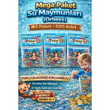 HKNOVA 6 Paket Suda Büyüyen Su Maymun Akvaryum Süsü Kristal Top