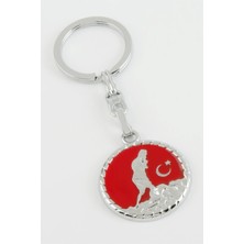 Zero Land Spt-Gld Atatürk Metal Anahtarlık Gümüş Rengi