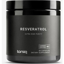 Toniiq Resveratrol Ultra High Purity Min. 98% Trans-Resveratrol - Bioavailable & Highly Purified - Nsf Certified - 60 Capsules