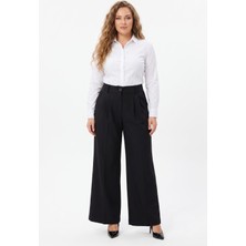 Kadın Pileli Bol Pantolon BGL-ST04352