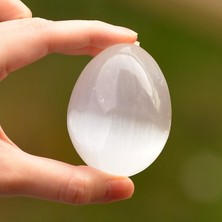 Taş Sandığı Selenit Taşı Yumurta