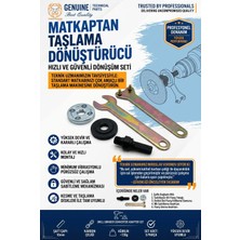 Transformacion Matkap Taşlama Dönüştürücü Adaptör Seti - Spiral Taşlama Flanş Somun Anahtarı Mandrel Takımı 723526