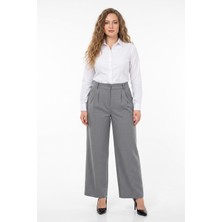 Kadın Pileli Bol Pantolon BGL-ST04352