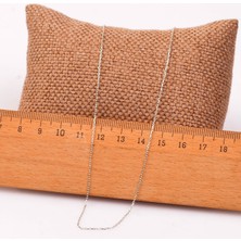Taş Sandığı Gümüş zincir - 45 cm