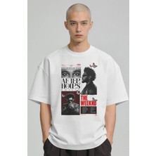 Sevbano The Weeknd After Hours Rapper Şarkıcı Baskılı Unisex Oversize Premium Tişört