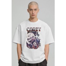 Sevbano Corey Taylor Rock Metal Şarkıcı Baskılı Unisex Oversize Premium Tişört