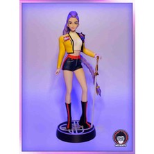 Lagom 40 cm Dev Boy K-Pop Demon Hunters Rumi Heykel Figür - Kılıçlı Kaideli Anime Pop Yıldızı Karakter Büyük Vitrin Heykeli
