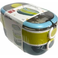 Vagonlife Paslanmaz Çelik Lunchbox 900 ml Çift Katlı Vgn 6729 Pembe