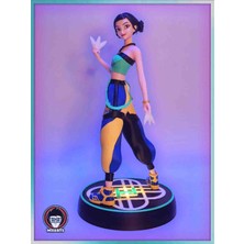 Lagom 39 cm Dev Boy K-Pop Demon Hunters Zoey Heykel Figür - Kaideli Anime Pop Yıldızı Karakter Büyük Vitrin Heykeli