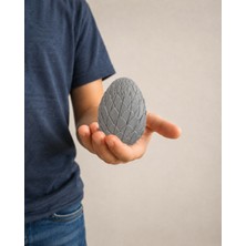Alvera Dönüşen Ejderha Yumurtası – 3D Baskı Twisty Fidget Oyuncağı-Gri