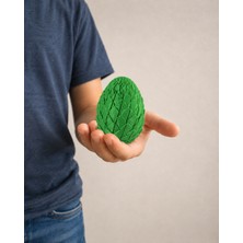 Alvera Dönüşen Ejderha Yumurtası – 3D Baskı Twisty Fidget Oyuncağı-Yeşil