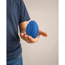 Alvera Dönüşen Ejderha Yumurtası – 3D Baskı Twisty Fidget Oyuncağı-Mavi