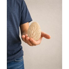 Alvera Dönüşen Ejderha Yumurtası – 3D Baskı Twisty Fidget Oyuncağı-Bej