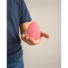 Alvera Dönüşen Ejderha Yumurtası – 3D Baskı Twisty Fidget Oyuncağı-Pembe