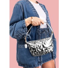 Westbag Yıldız Star Desenli Parlak El ve Omuz Askılı Çanta
