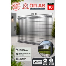 Ör-As Tel Örgü Bahçe Teli Panel Çit 70 cm x 250 cm = 10 - Adet