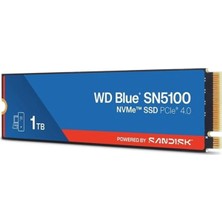 Wd 1tb Blue SN5100 Pcı-4.0 7100MB-S 6700MB-S WDS100T5B0E M2 Ssddisk (Kdo)