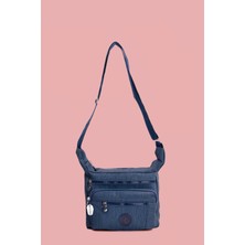 Westbag Kadın Günlük Krinkıl Omuz Çantası Çok Cepli Fermuarlı Postacı Çantası