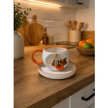 Ceres Shop Ceresshop El Yapımı Sonbahar Temalı Seramik Fincan (Istediğiniz Harf Için Sipariş Sonrası Mesajla Belirtin)