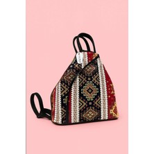 Westbag Otantik Vintage Etnik Desenli Sırt Çantası Orta Boy
