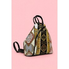 Westbag Otantik Vintage Etnik Desenli Sırt Çantası Orta Boy