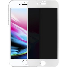 Epro Iphone 8 Beyaz Gizlilik Filtreli Privacy Hayalet Ekran Koruyucu Yanlardan Bakıldığında Görünmez