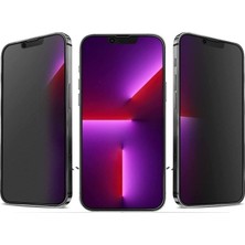 MCasering Iphone 13 Pro Max Hayalet Ekran Privacy Gizlilik Tam Kaplayan Kırılmaz Nano Koruyucu Cam